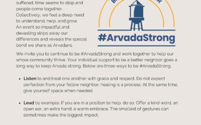 What Does it Mean to be #ArvadaStrong?